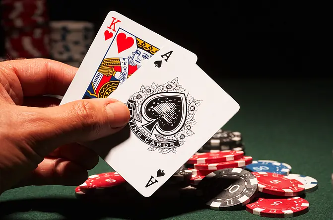 True Blue blackjack game